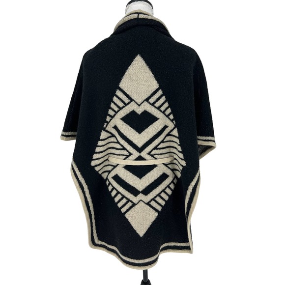 BCBGMaxazria Aztec Poncho Wrap Cardigan - Picture 11 of 11